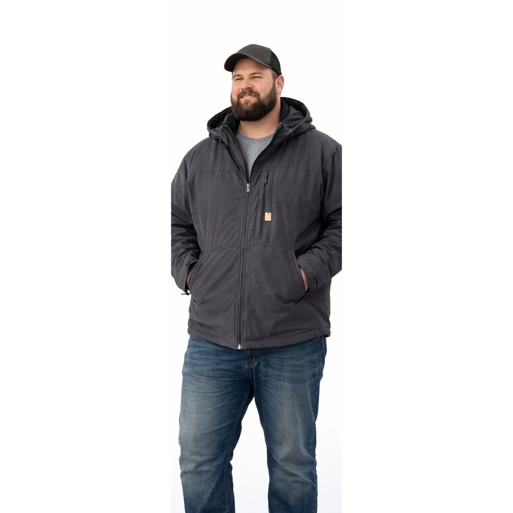 CARHARTT Full Swing Thinsulate Hooded Jacket Size 3XL Dark Grey Workwear Coat‎